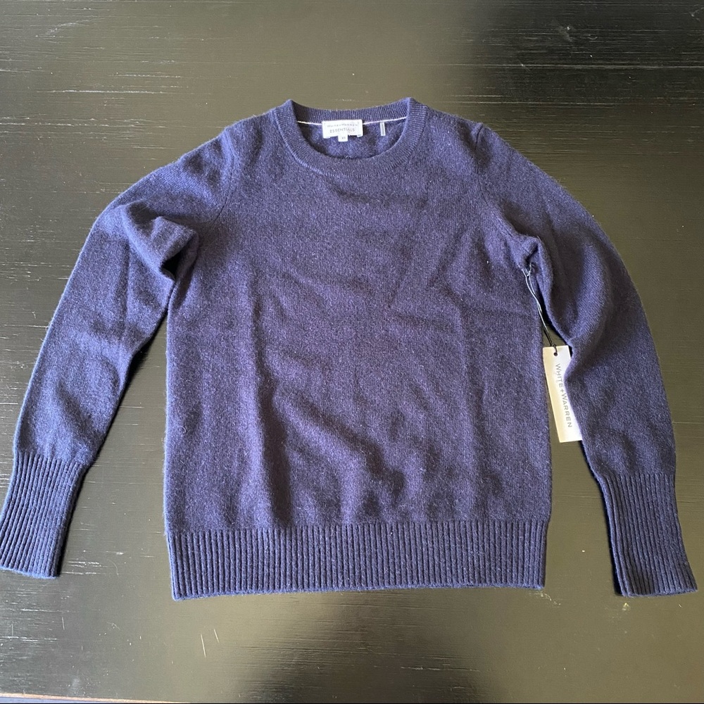 WHITE + WARREN essential crewneck sweater